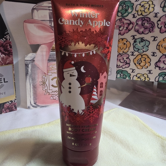 Bath & Body Works Other - Bath & Body Works Winter Candy Apple Body Cream - Red